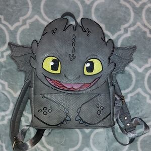 Loungefly Gray Dragon Backpack